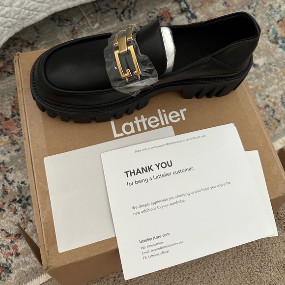 Lattelier chain penny leather chunky loafers - Picture 5 of 5